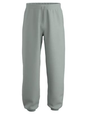 Light grey cuffed sweatpants made from 100% organic cotton, designed by Básico Branco.