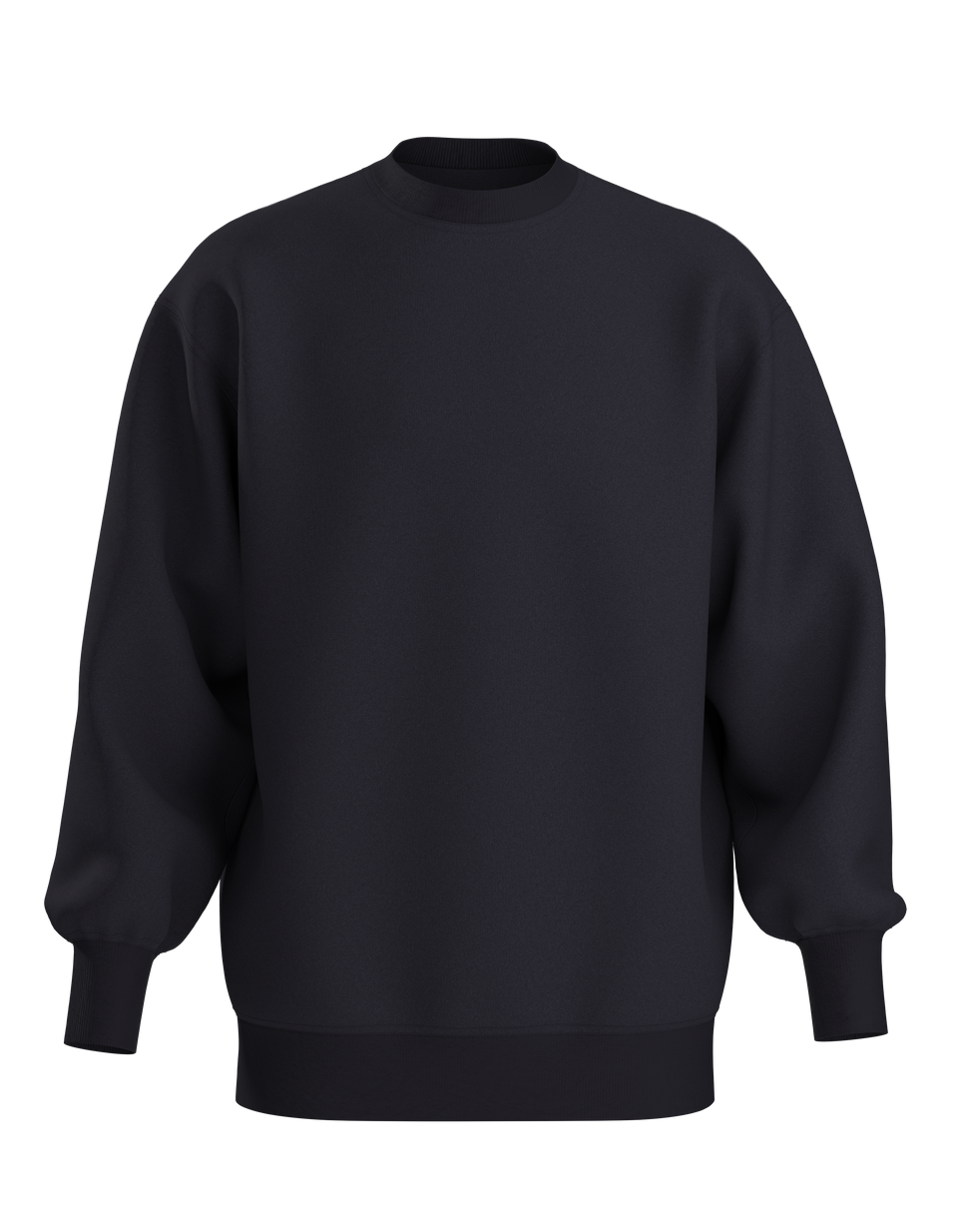 Oversized Sweatshirt in grey crafted from heavyweight organic cotton French Terry fabric