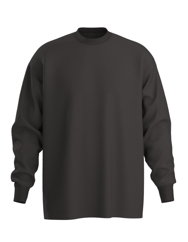 Oversized Long Sleeve Tee relaxed fit customizable private label apparel essential