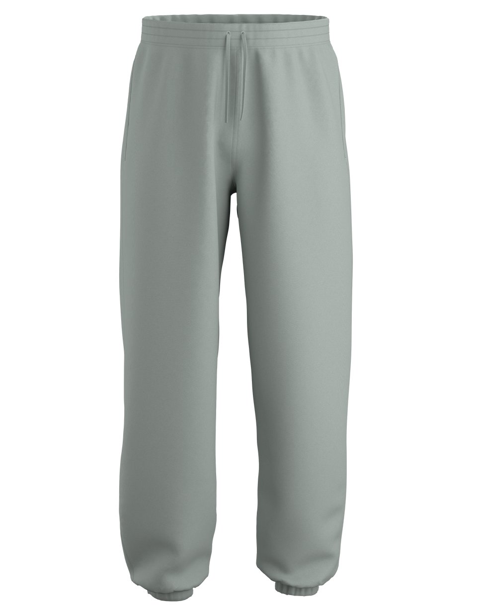 Cuffed Sweatpants in black made from heavyweight organic cotton with a relaxed fit and elastic cuffs